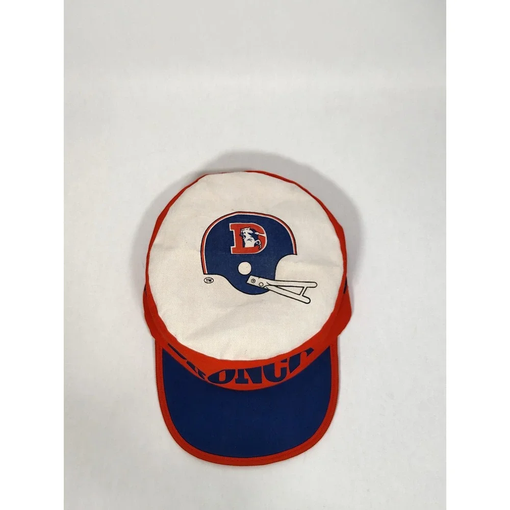Denver Broncos VTG Orange Blue NFL painters Hat One Size Fits All Twings Ent Inc